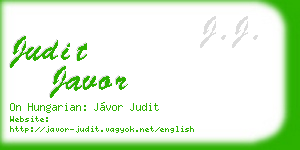 judit javor business card